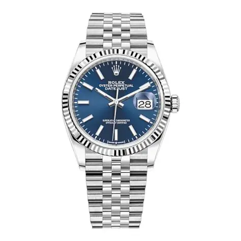 Montres Datejust Jubilee Cannelé Bleu