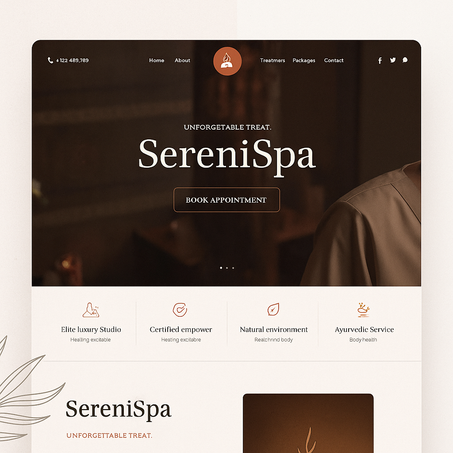 SereniSpa - A Template for Modern Spa and Wellness Centers