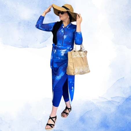 بوركيني أنيق بـ 4 قطع