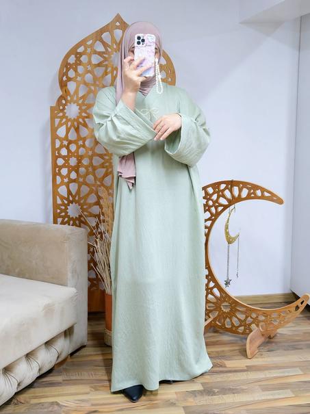 كسوة للعيد ثوب الكريب المقطن