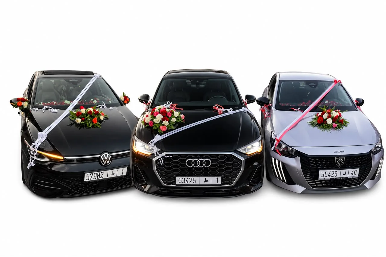 سيارة مزينة بأجمل تنسيقات الورود لتجعل كل لحظة أكثر فخامة وتميزًا. 🌹🚗