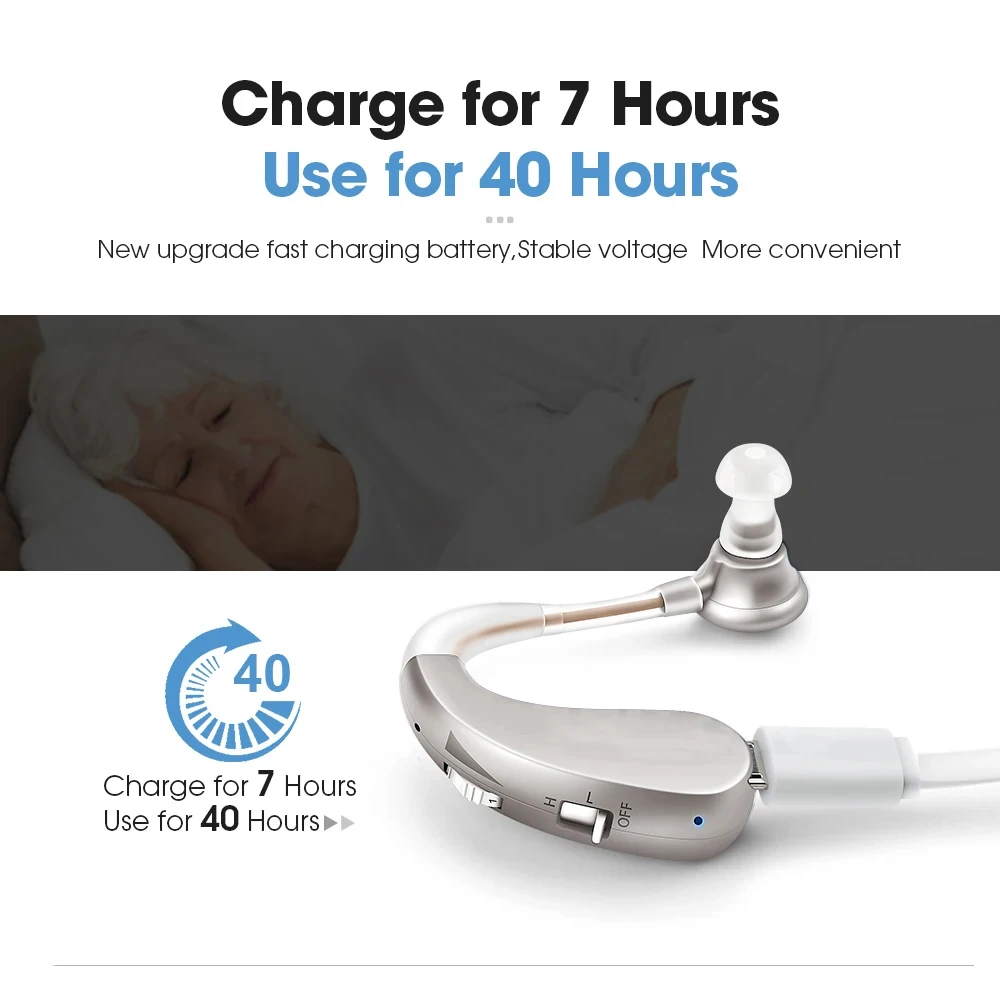 جهاز مضخم صوت قابل لإعادة الشحن للصمك