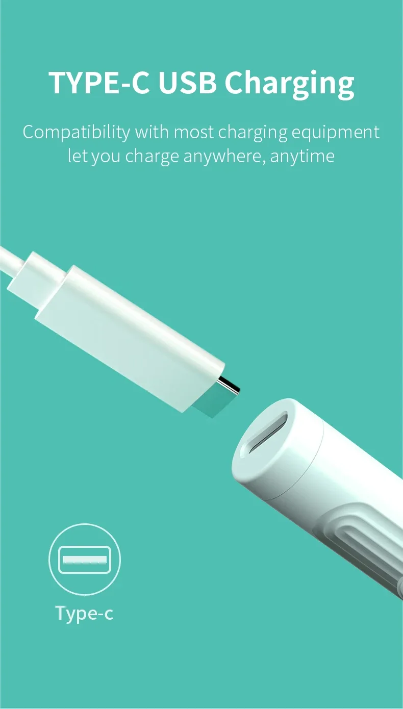 منظف أذن بصري ذكي  بالكاميرا P USB C شمع الأذن اتصال WIFI