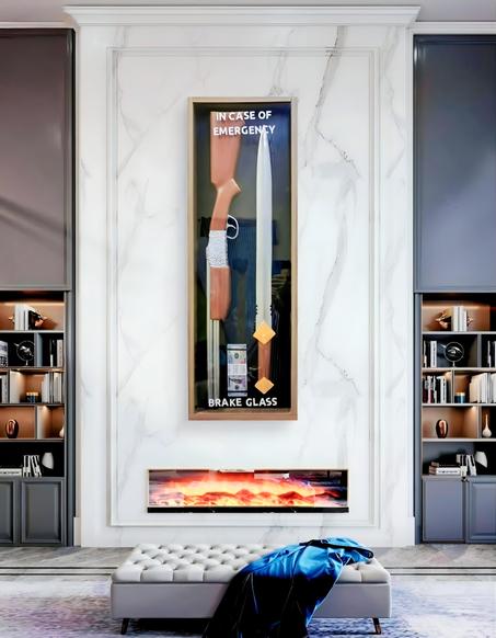 لوحة  فنية تعبر عن الطوارئ بطريقة إبداعي