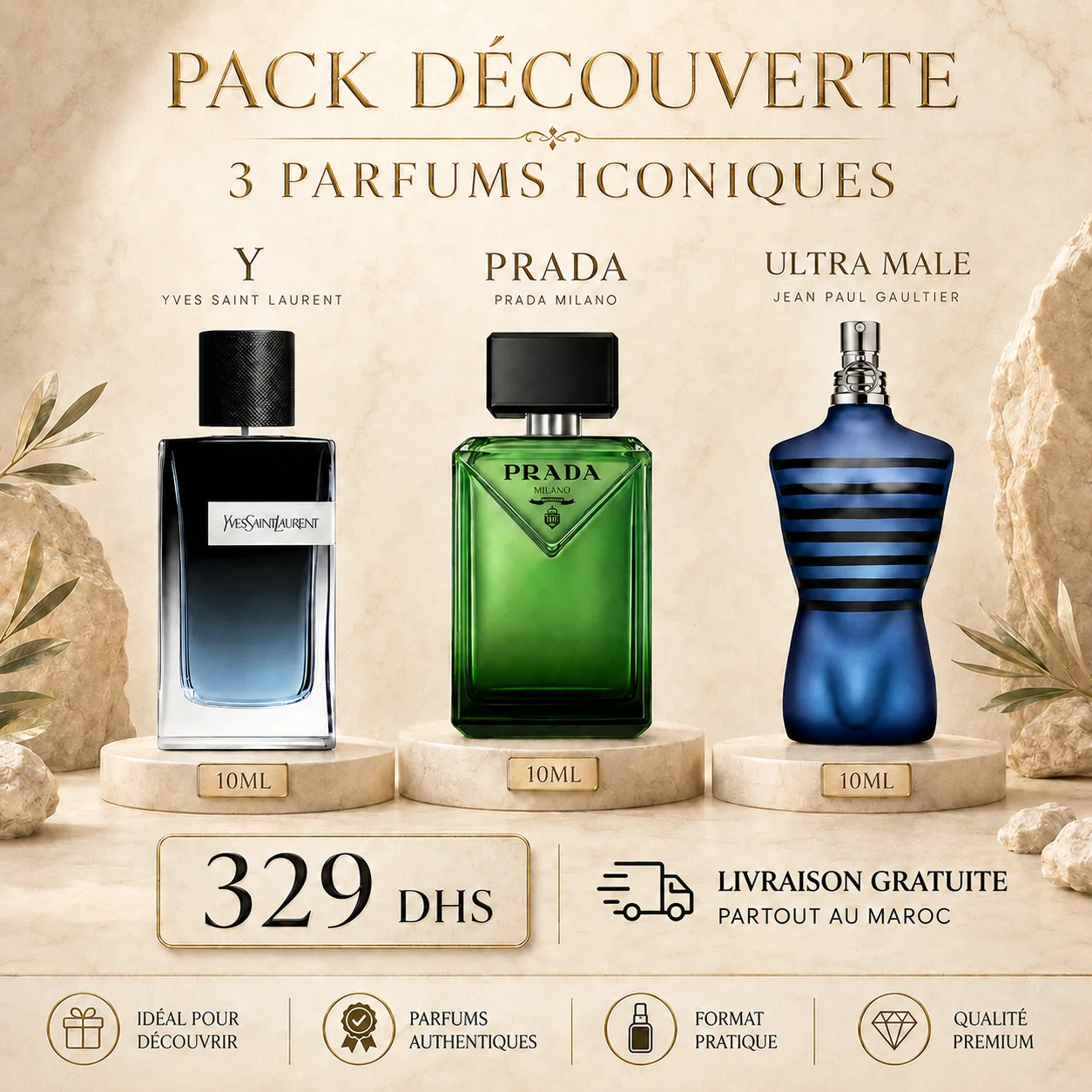 YSL Y + Ultra Male + Prada Paradigme