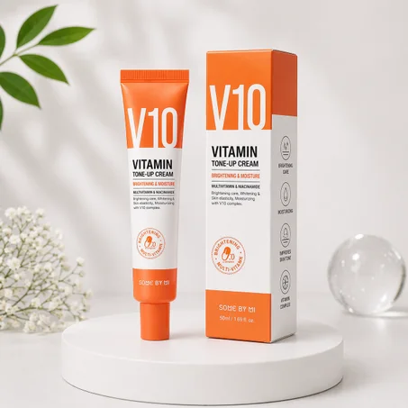 V10 Vitamin Tone-Up Cream – كريم فيتامين سي لتفتيح البشرة وترطيبها