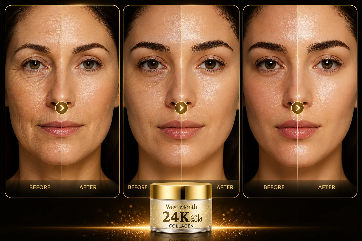 24K Gold Collagen Cream – كريم الكولاجين بالذهب لنضارة البشرة وشد التجاعيد