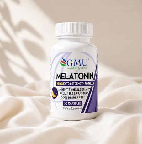 Melatonin 10mg – مكمل النوم العميق ومضاد الأرق
