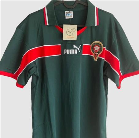 القميص الكلاسيكي للمغرب 1998 – فخر أسود الأطلس