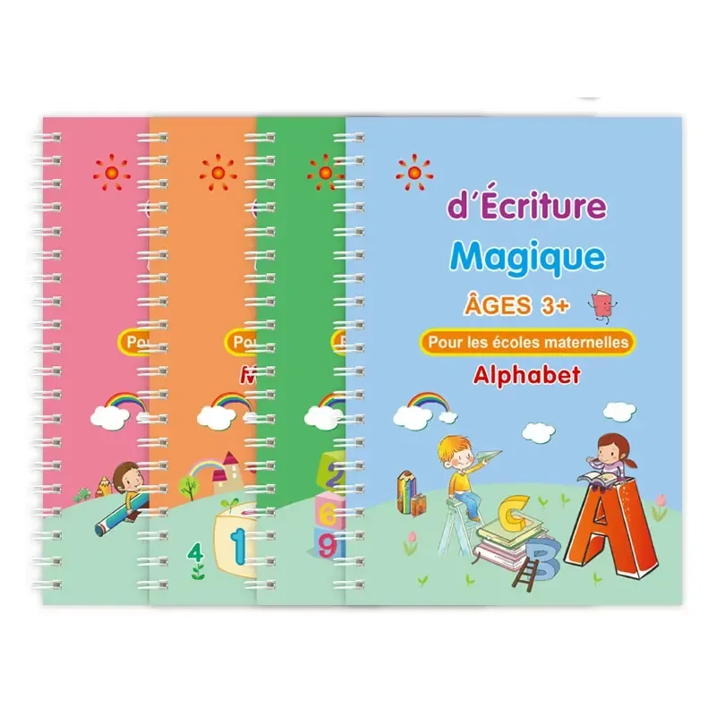 Cahier de pratique magique pour enfants (4 Livres)