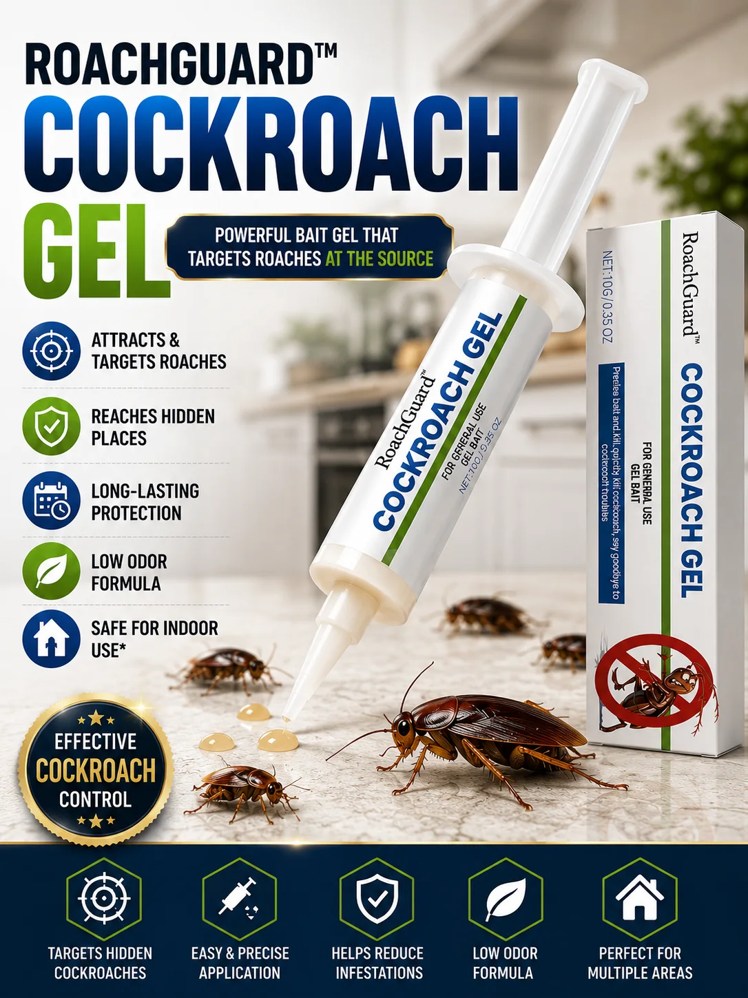 RoachGuard™ Cockroach Gel