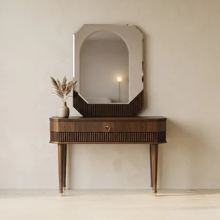 مرآة مع خزانة تخزين