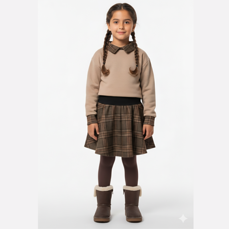 فستان شتوي للبنات