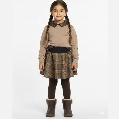 فستان شتوي للبنات