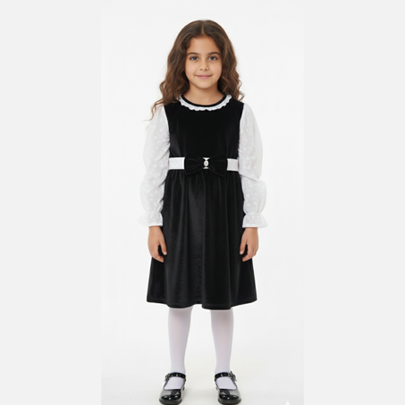 الفستان المخملي الأسود