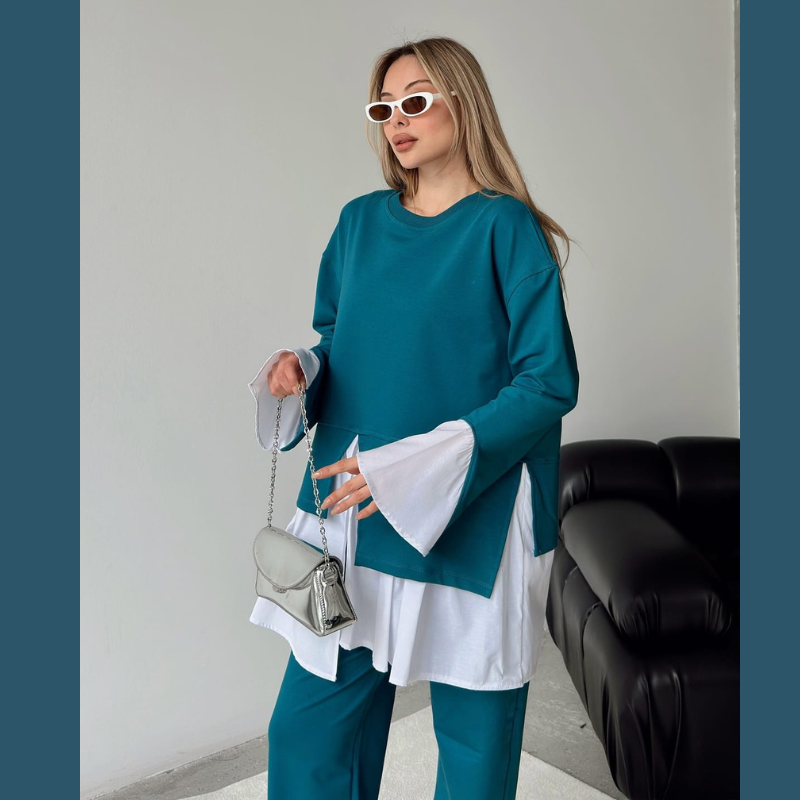 ✨ طقم نسائي كاجوال عصري ✨