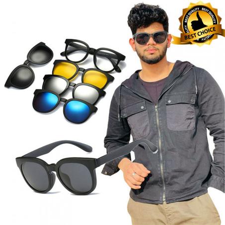نظارات 5 في 1 للسياقه النهارية والليلية