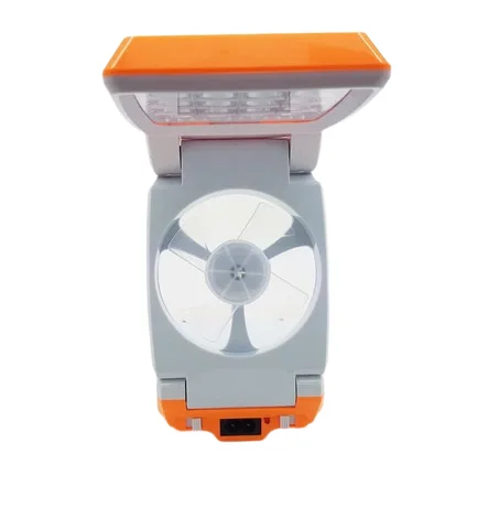 المروحة القابلة للطي مع مصباح LED