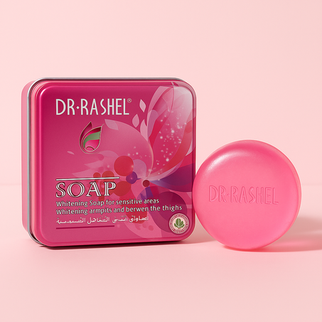 🧼 صابونة Dr Rashel لتفتيح المناطق الحساسة – 100غ