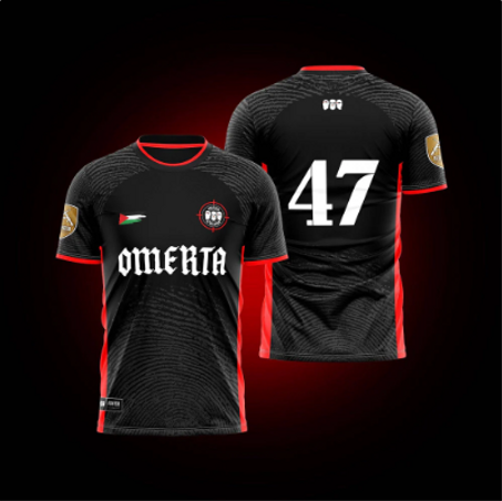 JERSEY BLACK AND RED
