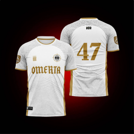 JERSEY GOLD AND WHITE