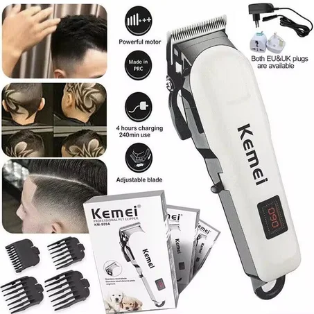 Tondeuse Professionnelle Kemei KM-809A – Rechargeable & Puissante