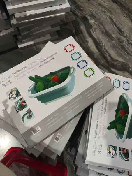 Égouttoir de cuisine pliable 3 en 1