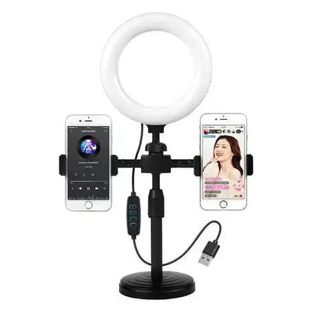 Selfie Beauty Fill Light avec contrôleur de téléphone portable sur trépied
