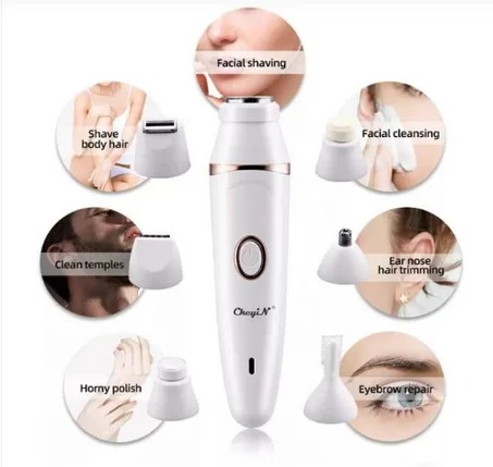 جديد من ماركه كيمي مكينه ازاله الشعر 7 في 1 المضاده للماء القابله لاعاده التدوير والعنايه بالبشره والجسم