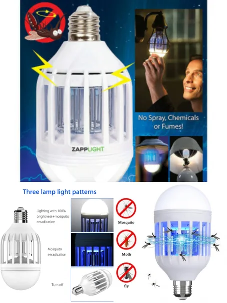 🤩لمبة 💡وصاعق⚡ ناموس🦟 ماركة Zapp Light حل ذكي وعصري للتخلص من الناموس