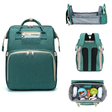 حقيبة ظهر مع سرير اطفال*  لحمل جميع مستلزمات الاطفال 2*1 .....الدفع عند الاستلام والتوصيل مجانا