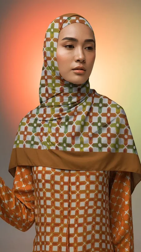 شال Crêpe léger مانع للانزلاق