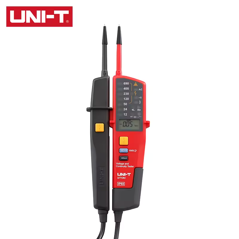 UNI-T UT15C Voltage Tester AC/DC, Continuity & 3-Phase Voltage Test Multimeter
