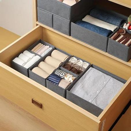 4pcs Organisateurs De Tiroirs Pour Vêtements, Boîte De