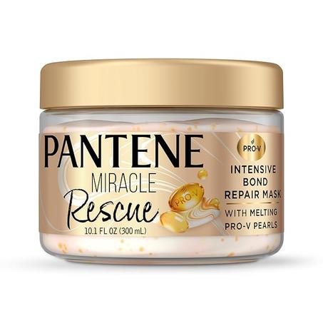 Pantene Miracle Rescue - Máscara capilar para reparar vínculos intensivos con perlas Pro-V derretidas, derrite el daño, construye enlaces, fortalece contra daños, acondicionador profundo para