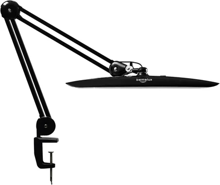 Lámpara LED de escritorio con abrazadera, lámpara de tareas de atenuación para lectura, escritorio, oficina, banco de trabajo, mesa, arquitecto, costura, estudio, manualidades en casa, 117