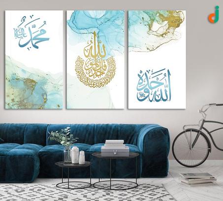 tableau impression en toile bleu ciel