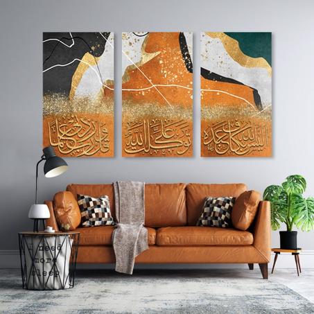 tableau impression en toile  orange