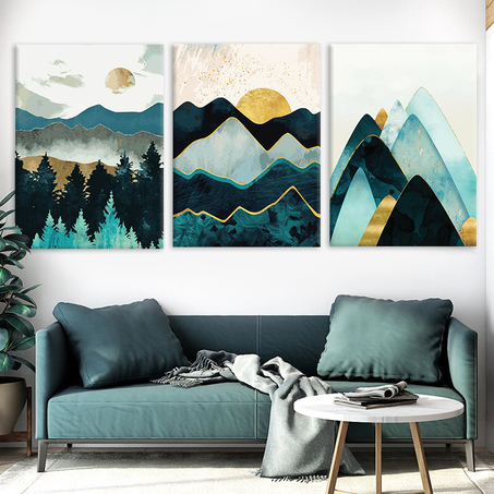 tableau impression en toile  montagne 3 m