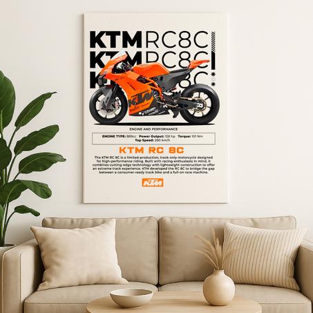 KTM RC8C Orange