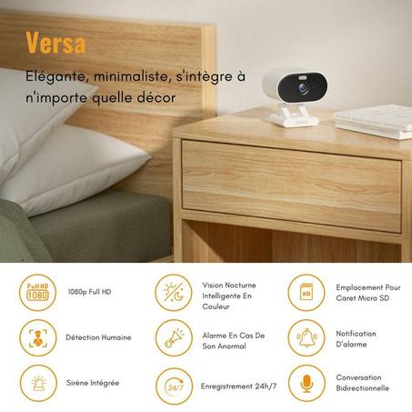 imou Versa Caméra Bullet 2MP H.265 Wi-Fi