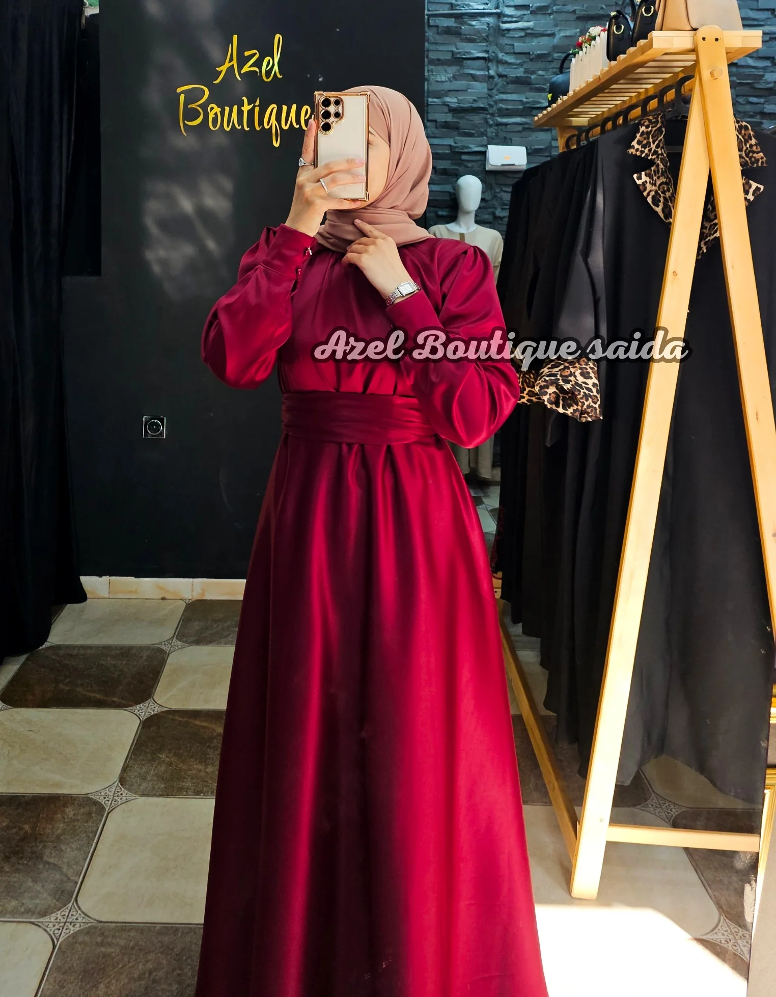 ROBE SATIN