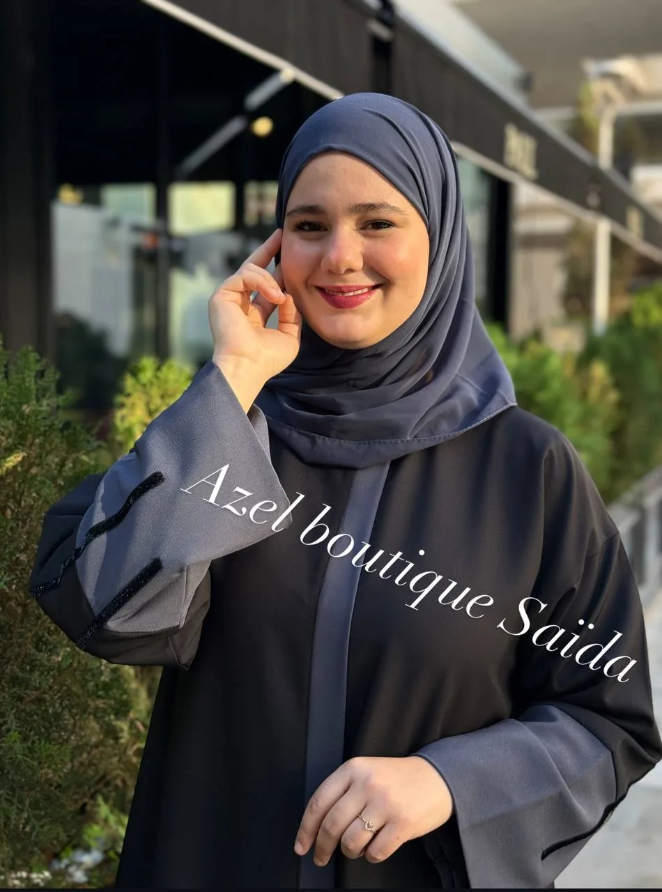 ABAYAT BOUCHRA gris/noir