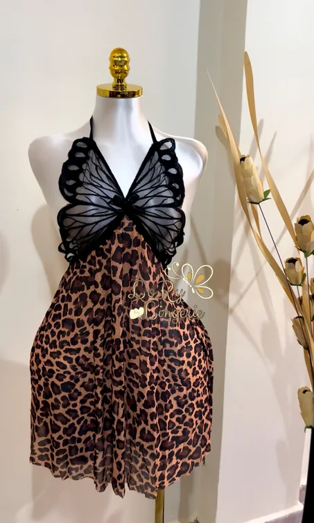 Robe papillon dentelle