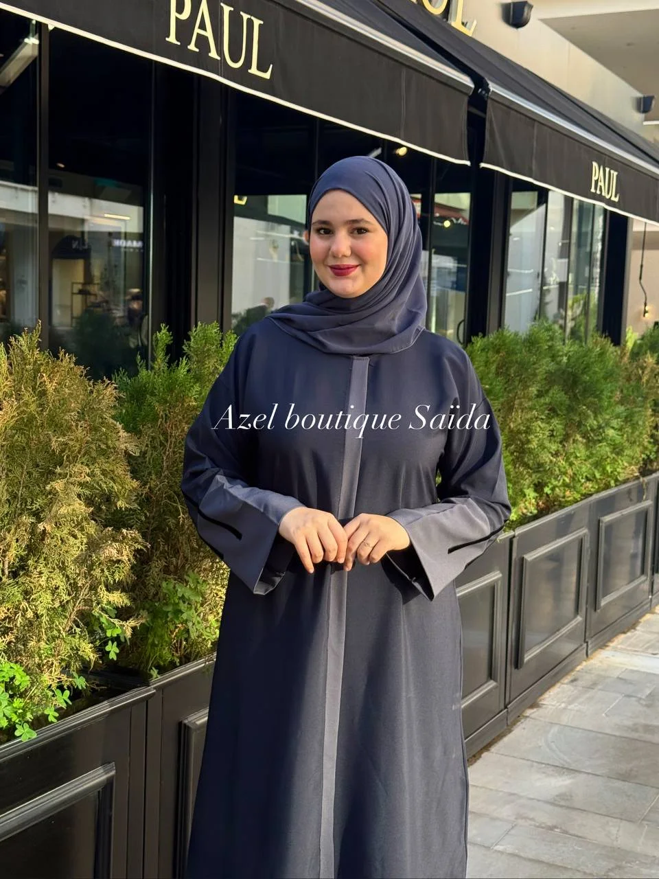 ABAYAT BOUCHRA gris/noir
