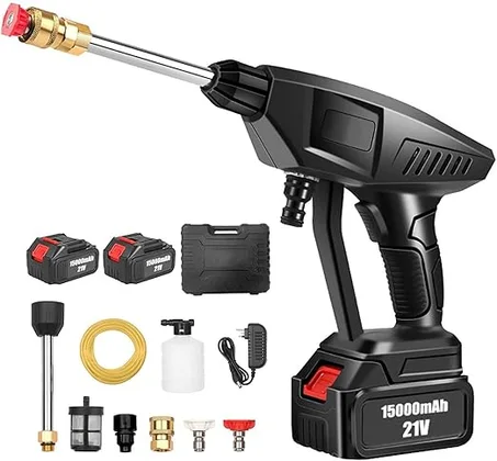 جهاز غسيل متنقّل مع بطاريتين – تنظيف سريع وقوي