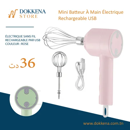 Mini Batteur À Main Électrique  Rechargeable USB