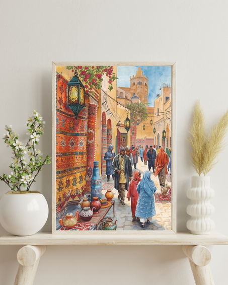 Scène de vie : Souk Lumineux