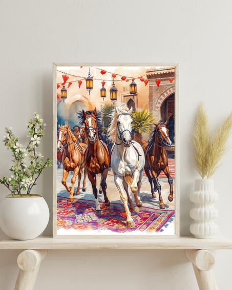 Tbourida – Chevaux en parade