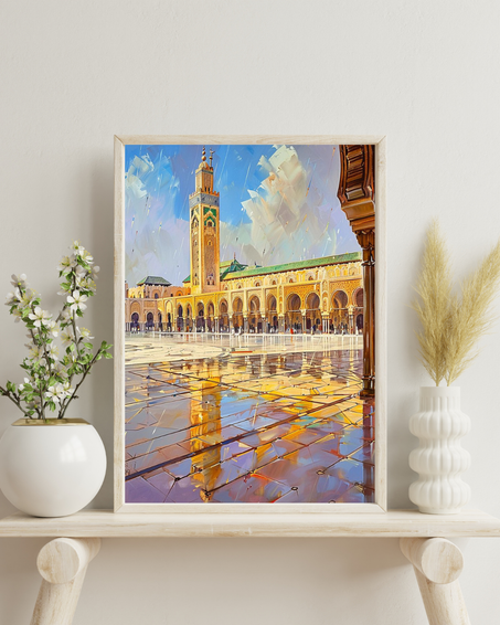 Reflets de la Mosquée Hassan II